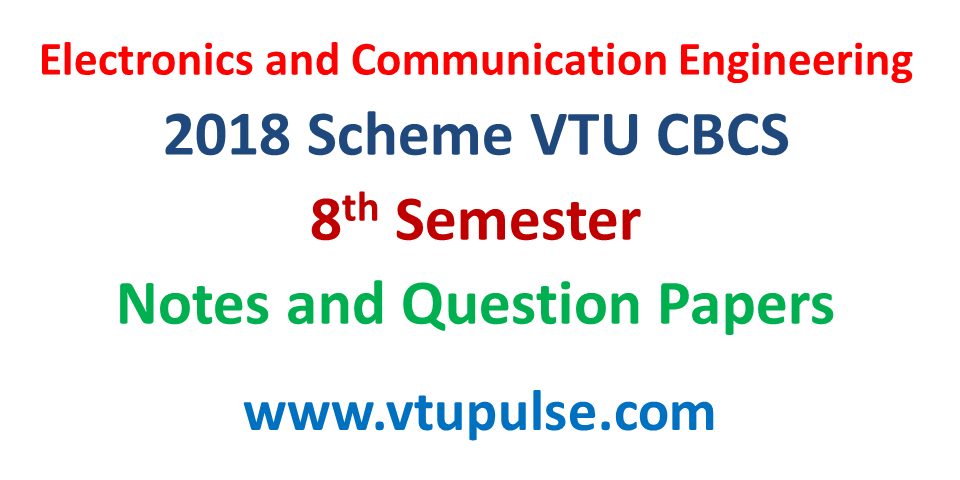 2018 Scheme 8 Sem ECE VTU CBCS Notes